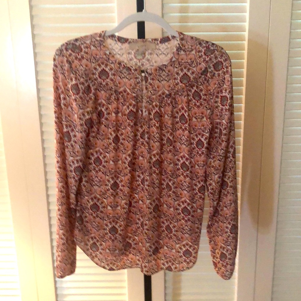 XSLong Sleeve Blouse, multi color, EUC